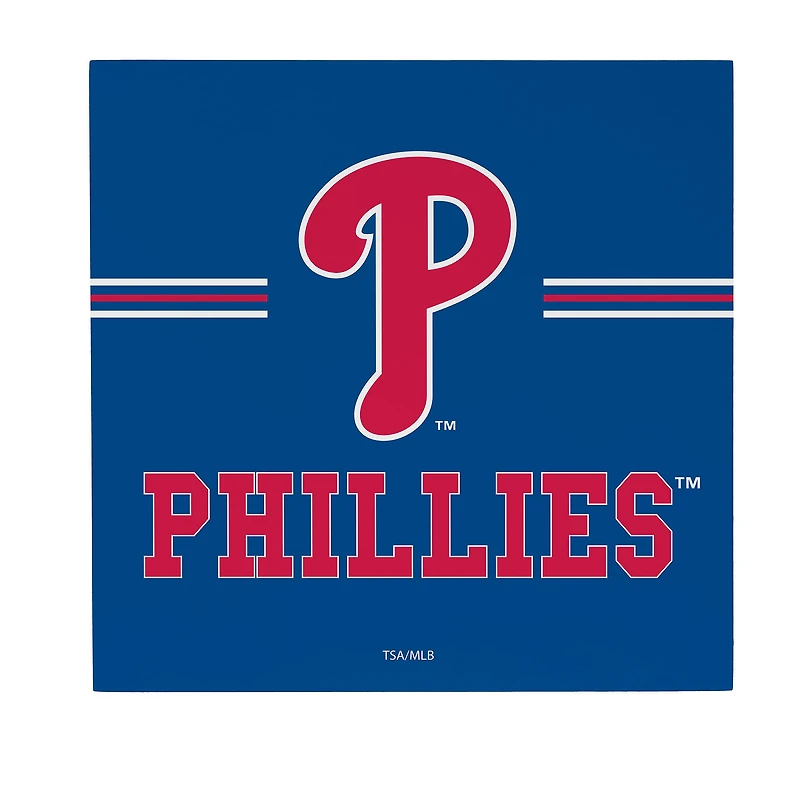 Philadelphia Phillies 12" x 12" Wood Wall Sign