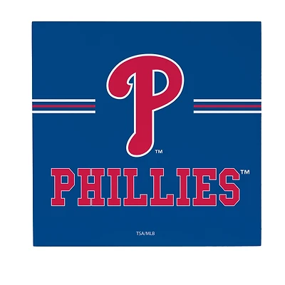 Philadelphia Phillies 12" x 12" Wood Wall Sign