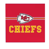 Kansas City Chiefs 12" x 12" Wood Wall Sign