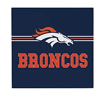 Denver Broncos 12" x 12" Wood Wall Sign