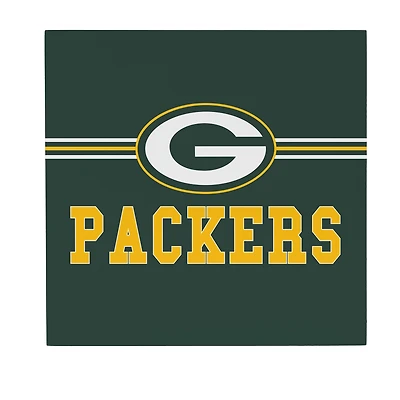 Green Bay Packers 12" x 12" Wood Wall Sign