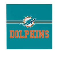 Miami Dolphins 12" x 12" Wood Wall Sign