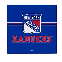 New York Rangers 12" x 12" Wood Wall Sign