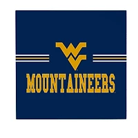 West Virginia Mountaineers 12" x 12" Wood Wall Sign