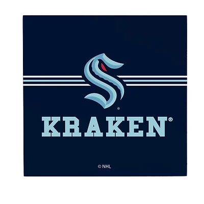Seattle Kraken 12" x 12" Wood Wall Sign
