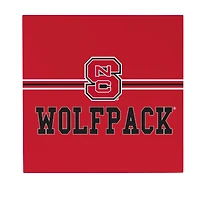 NC State Wolfpack 12" x 12" Wood Wall Sign