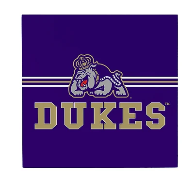 James Madison Dukes 12" x 12" Wood Wall Sign
