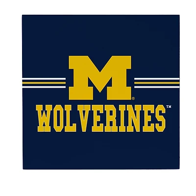 Michigan Wolverines 12" x 12" Wood Wall Sign