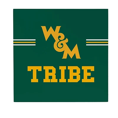 William & Mary Tribe 12" x 12" Wood Wall Sign