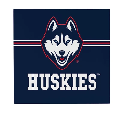 UConn Huskies 12" x 12" Wood Wall Sign