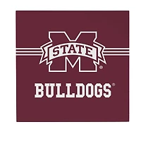 Mississippi State Bulldogs 12" x 12" Wood Wall Sign