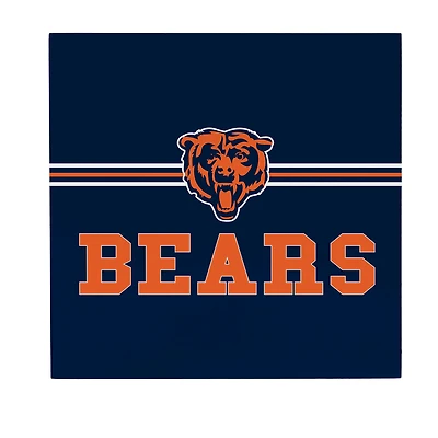 Chicago Bears 12" x 12" Wood Wall Sign