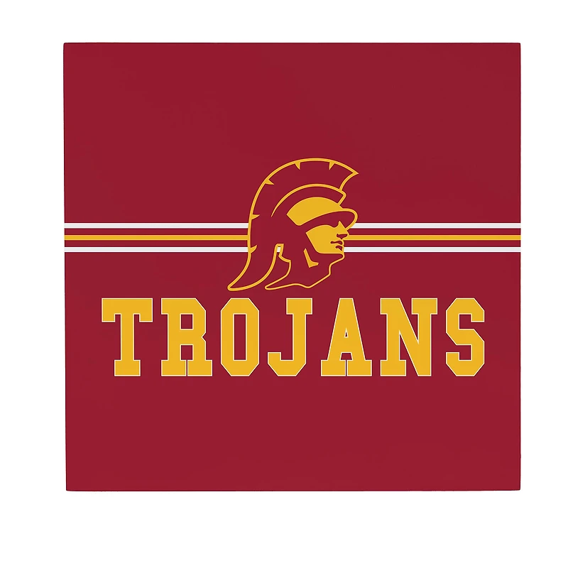 USC Trojans 12" x 12" Wood Wall Sign