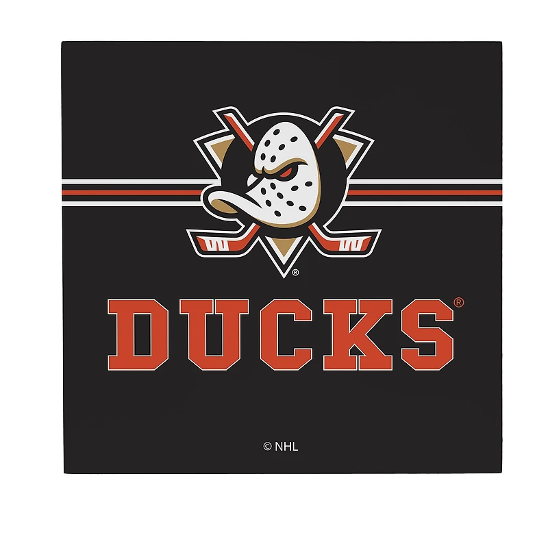 Anaheim Ducks 12" x 12" Wood Wall Sign