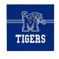 Memphis Tigers 12" x 12" Wood Wall Sign