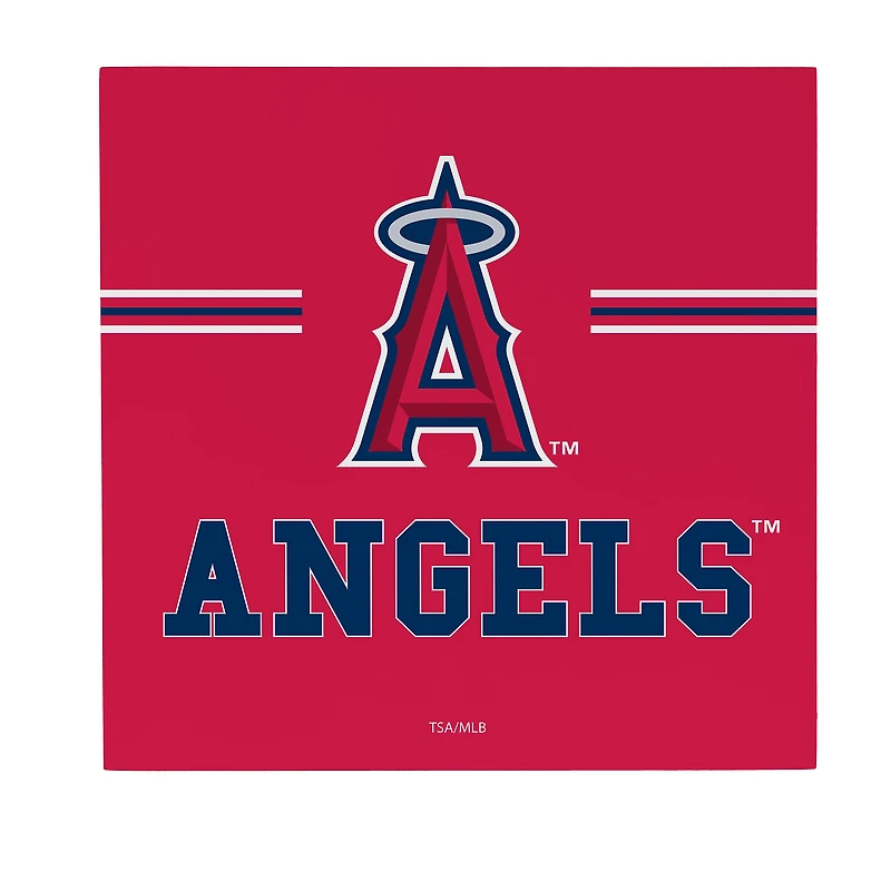 Los Angeles Angels 12" x 12" Wood Wall Sign