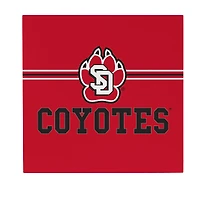 South Dakota Coyotes 12" x 12" Wood Wall Sign