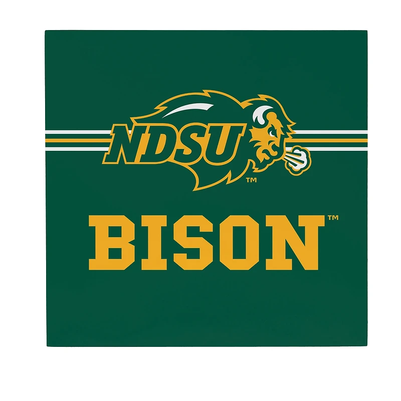 NDSU Bison 12" x 12" Wood Wall Sign