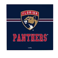 Florida Panthers 12" x 12" Wood Wall Sign