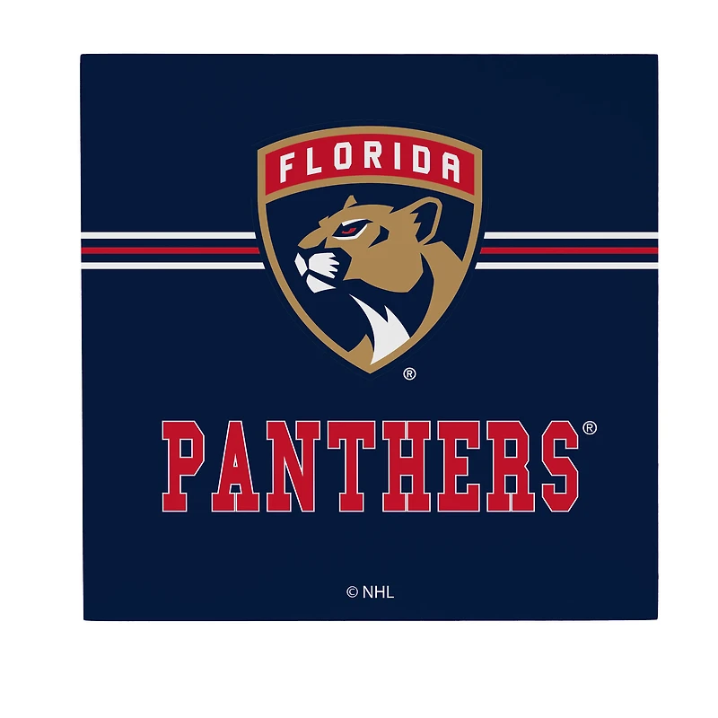 Florida Panthers 12" x 12" Wood Wall Sign