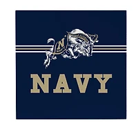 Navy Midshipmen 12" x 12" Wood Wall Sign