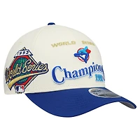 Men's New Era  Cream/Royal Toronto Blue Jays World Series 9FORTY M-Crown Adjustable Hat