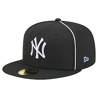 Men's New Era Black York Yankees Soutache 59FIFTY Fitted Hat