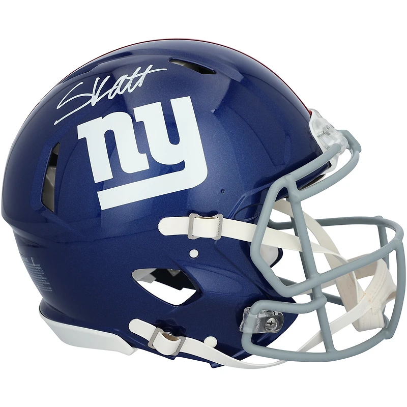 Cam Skattebo New York Giants Autographed Riddell Speed Authentic Helmet