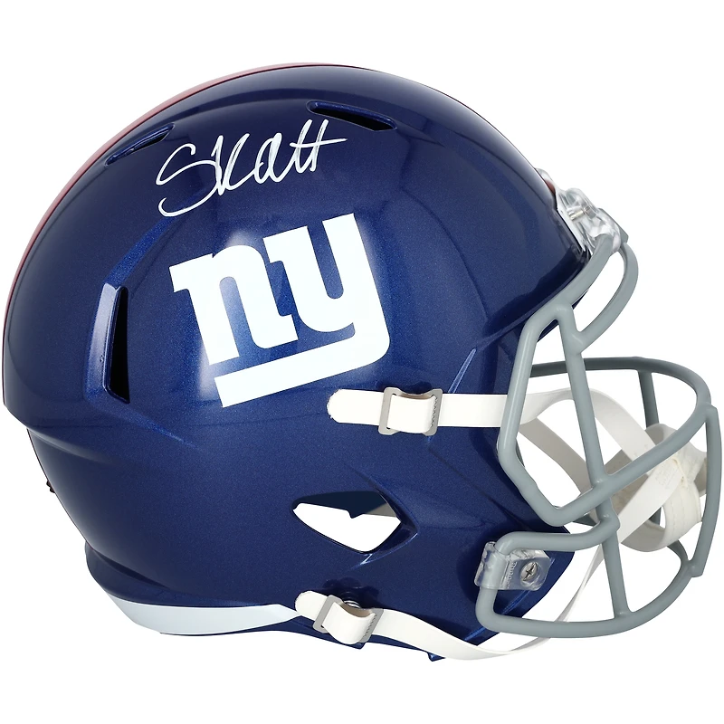 Cam Skattebo New York Giants Autographed Riddell Speed Replica Helmet