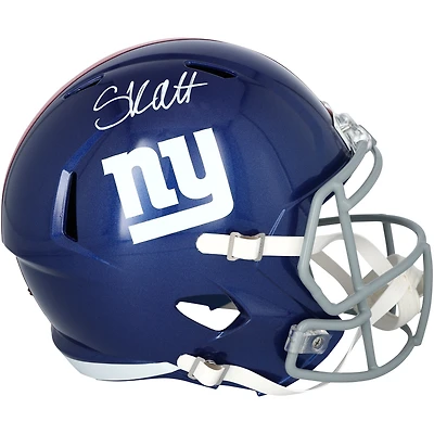 Cam Skattebo New York Giants Autographed Riddell Speed Replica Helmet