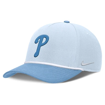 Men's Nike Light Blue Philadelphia Phillies Rise Dri-Fit Adjustable Hat