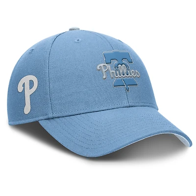 Men's Nike Light Blue Philadelphia Phillies Rise Dri-Fit Adjustable Hat