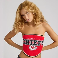 Women's Red Kansas City Chiefs Fleece Corset