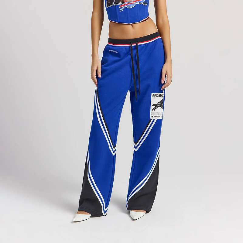 Women's Royal Buffalo Bills Fleece Straight Pants