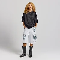 Women's Heather Gray Philadelphia Eagles Fleece Cargo Shorts