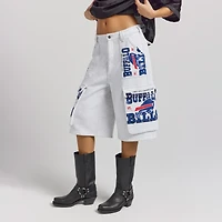 Women's Heather Gray Buffalo Bills Fleece Cargo Shorts