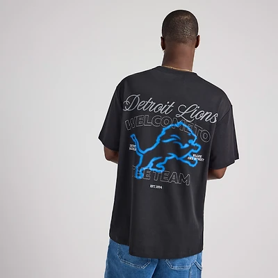 Unisex Black Detroit Lions Graphic T-Shirt
