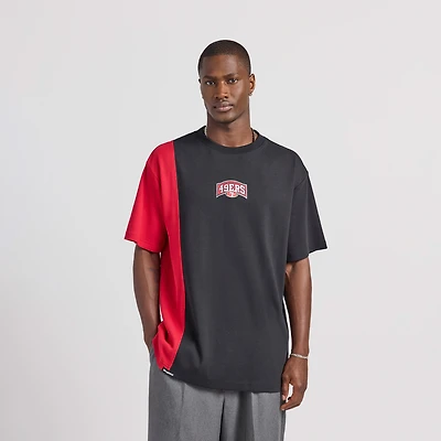 Unisex Black San Francisco 49ers Spliced T-Shirt