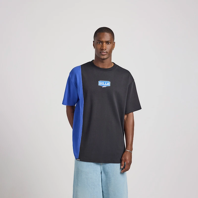 Unisex Black Buffalo Bills Spliced T-Shirt
