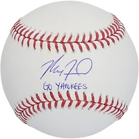 Max Fried New York Yankees Autographed Baseball with "Go Yankees" Inscription