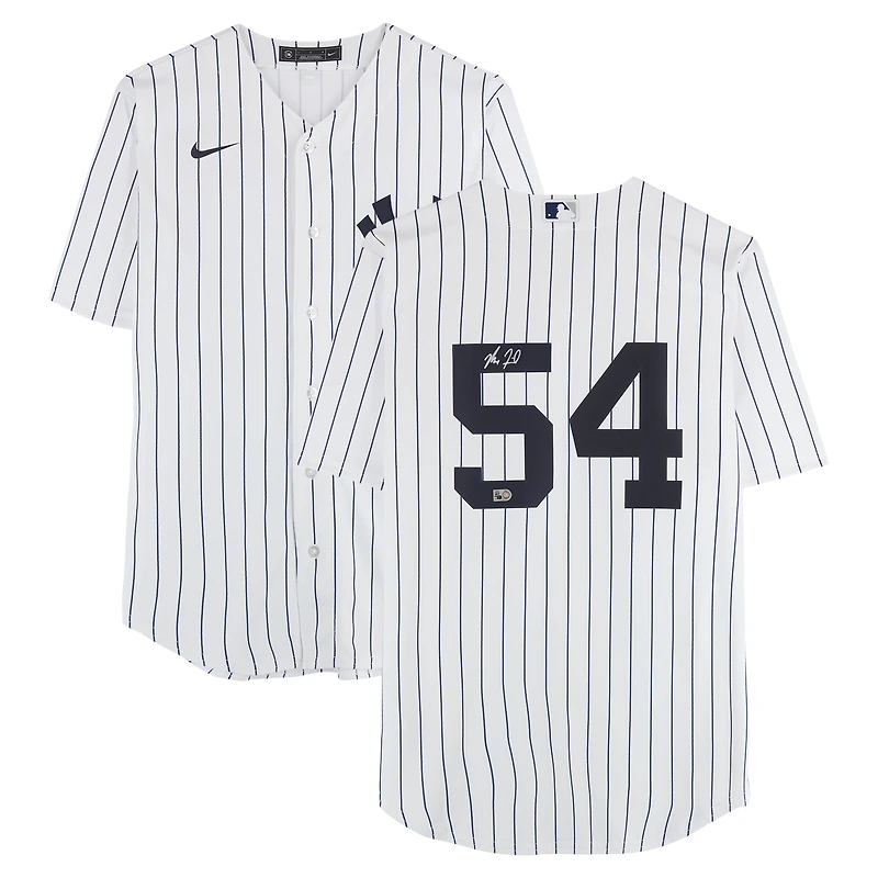 Max Fried New York Yankees Autographed White Nike Replica Jersey