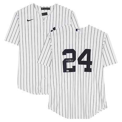 Jasson Domínguez New York Yankees Autographed White Nike Replica Jersey