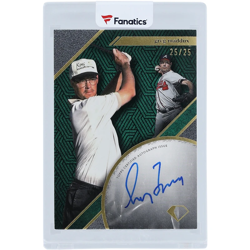 Greg Maddux Atlanta Braves Autographed 2024 Topps Diamond Icons Drip Autograph #DDA-GM #25/25 Card