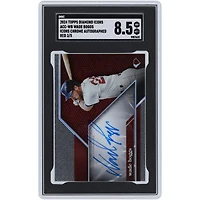 Wade Boggs Boston Red Sox Autographed 2024 Topps Diamond Icons Red Icons Chrome Autograph #ACC-WB #3/5 SGC Authenticated 8.5 Card