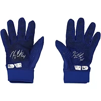 Kerry Carpenter Detroit Tigers Autographed Game-Used Blue Under Armour Batting Gloves from the 2024 MLB Season - RG13320845-46