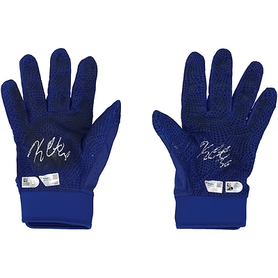 Kerry Carpenter Detroit Tigers Autographed Game-Used Blue Under Armour Batting Gloves from the 2024 MLB Season - RG13320845-46
