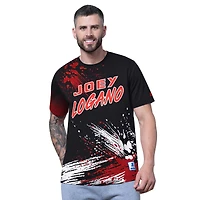 Men's Starter Black Joey Logano Touchdown Extreme T-Shirt
