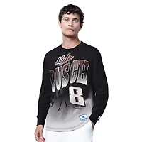 Men's Starter  Black Kyle Busch Quarterback Extreme Long Sleeve T-Shirt