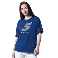 Women's G-III 4Her by Carl Banks  Royal Kyle Larson Fan Catch T-Shirt