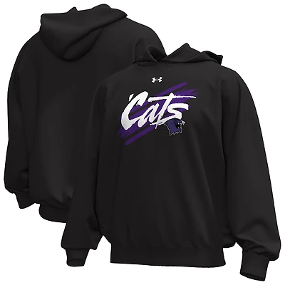 Men's Under Armour Black Northwestern Wildcats City Icon Fleece Hoodie